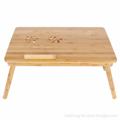 Foldable Bamboo Laptop Cooling Pad and Stand